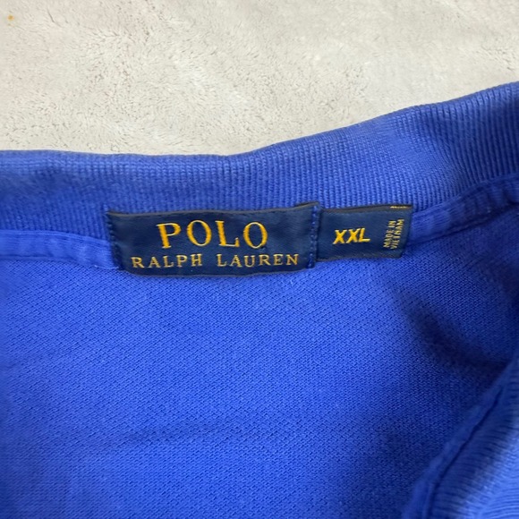Polo Ralph Lauren Mens Polo Shirt‎ XXL Blue Classic Fit Short Sleeve Casual - Picture 3 of 7